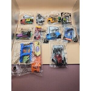 Sealed New HotWheels McDonald's Happy Meal Lot 10 Cars From 2012 - 2019 C002